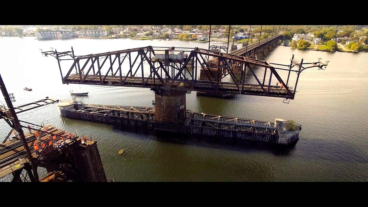 Rare Opening of the Amtrak Susquehanna River Bridge