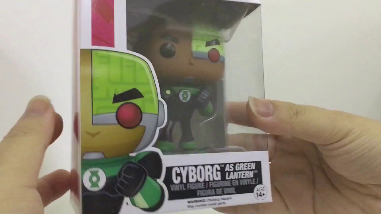 Funko Pop! Teen Titan GO Cyborg as Green Lantern Unboxing review