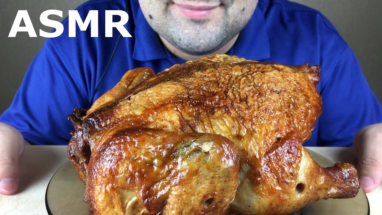ASMR GRILLED CHICKEN (Whole Rotisserie Chicken) Mukbang *NO TALKING* | Russian ASMR