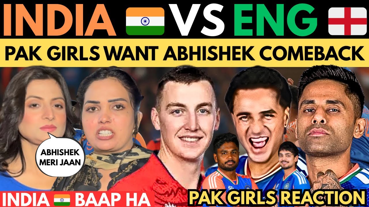 Ind🇮🇳vs Eng 2nd Semifinal T20 World Cup 2026 ! PAK Girls Want ABHISHEK Comeback ! Pak Girls Reaction