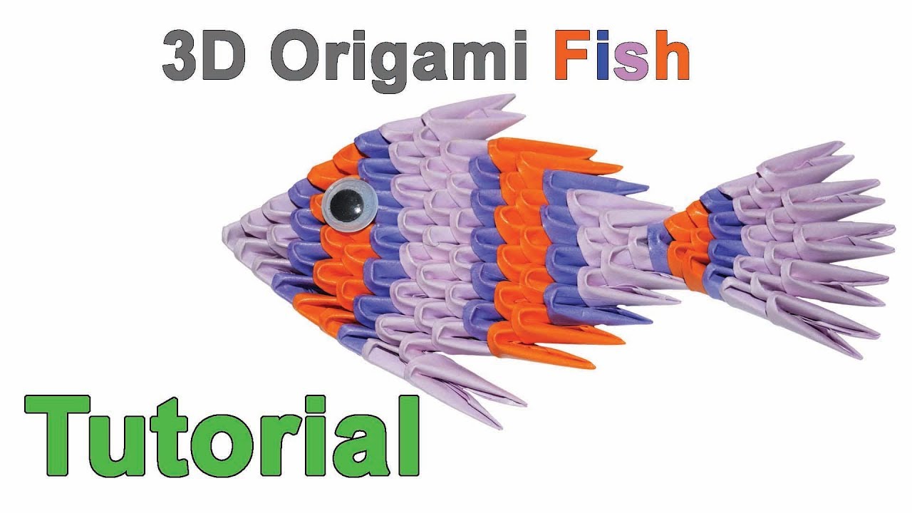 Origami 3d Fish Tutorial 1/32 Origami 3d Pesce Tutorial