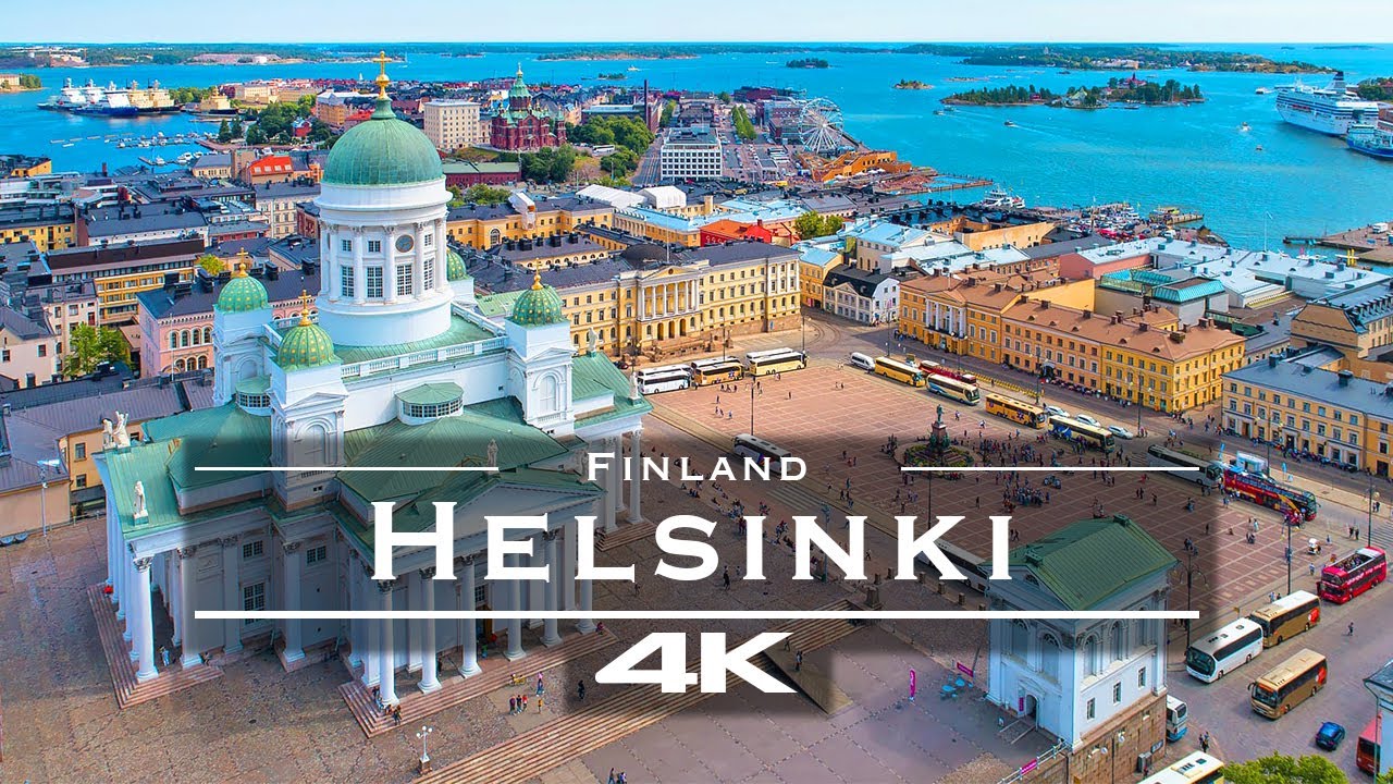 Helsinki, Finland 🇫🇮 - by drone [4K]