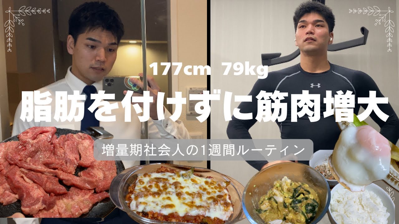 【増量期】なるべく脂肪をつけずに筋肉をつける方法