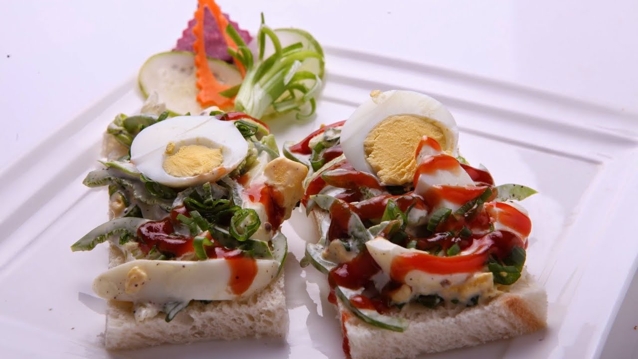 BOILED EGG SANDWICH - EGG SANDWICH- BREAKFAST SANDWICH