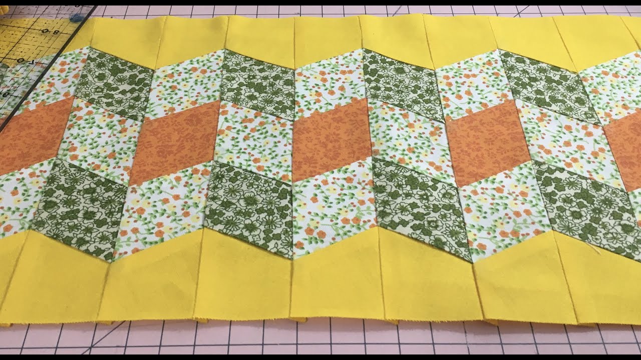 PATCHWORK - SEMINOLE -  BARRINHA EM ÂNGULO DE 60°