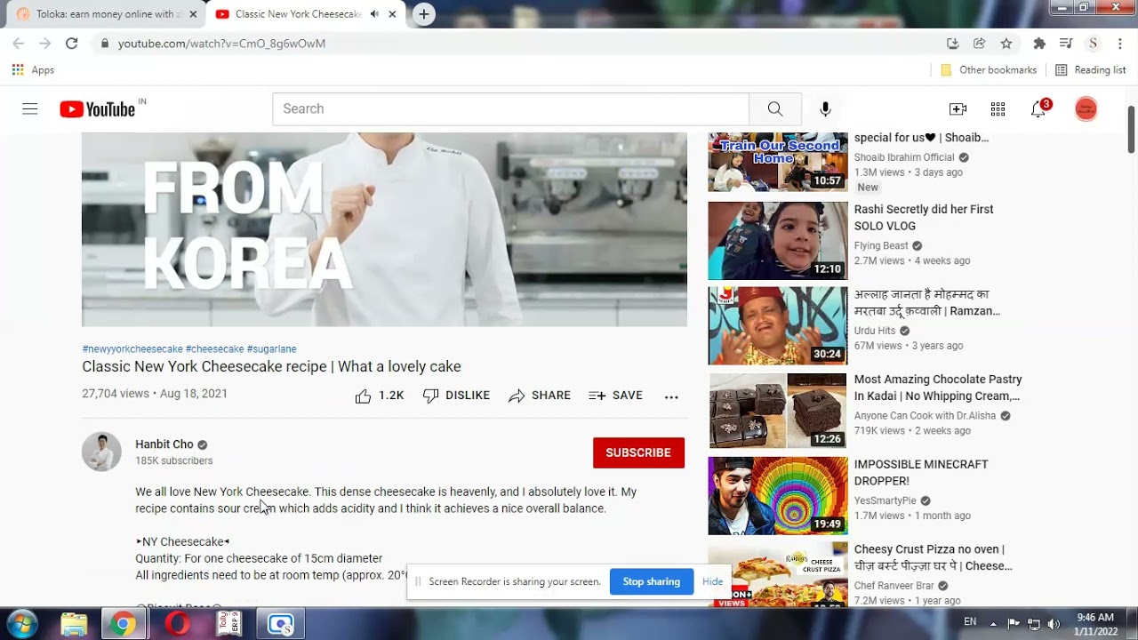 [en][US] Evaluate Video's Relevance to a Dish and Location - new task UI Training+Paid Task
