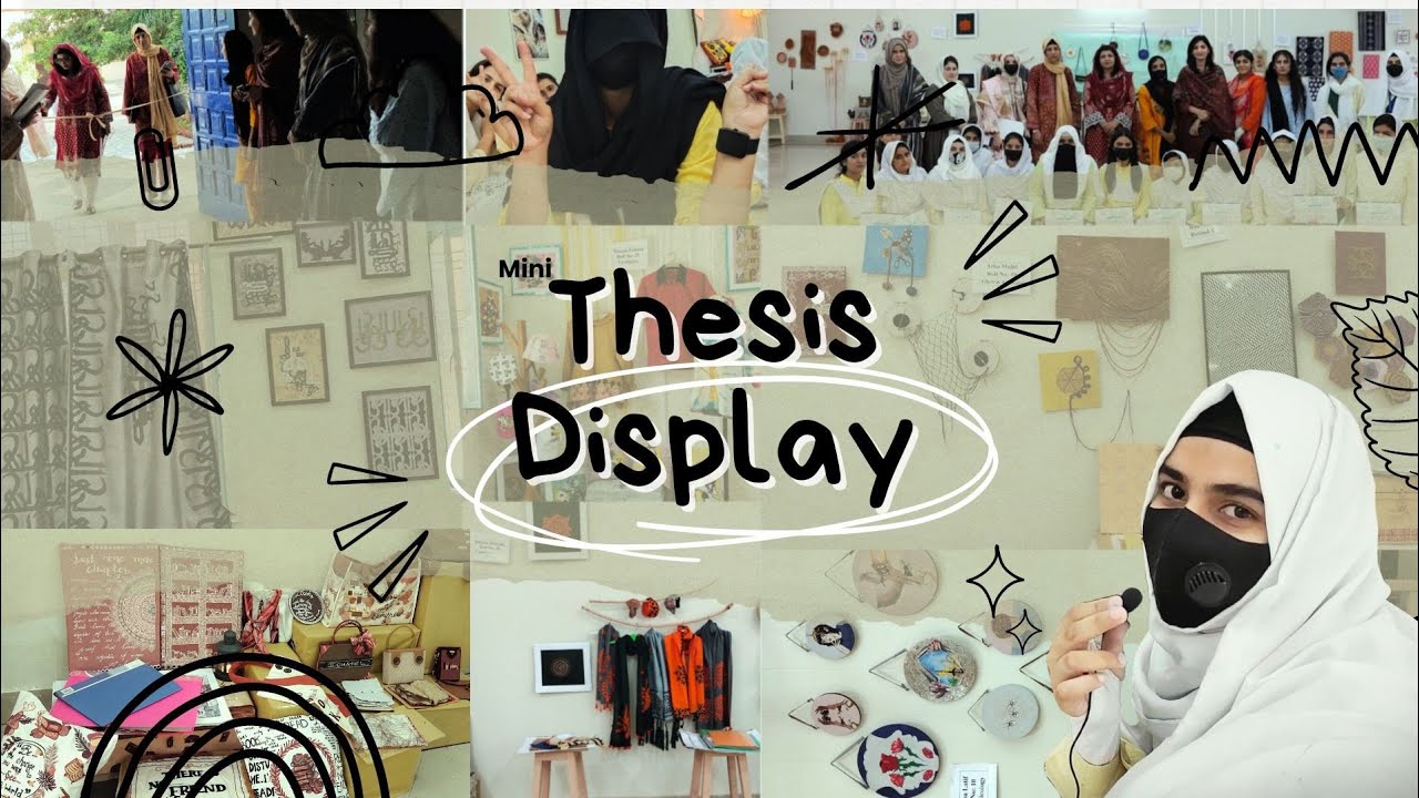 FINE ARTS DEPARTMENT || GSCWU || 6 SEMESTER mini Thesis display ||