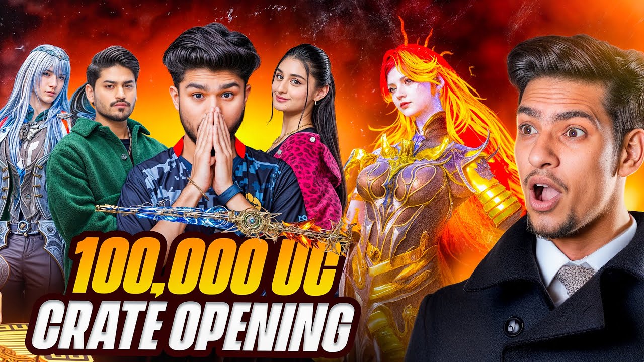 1,00,000 UC Astral Blessing Set Crate Opening in BGMI Ft. @LoLzZz Gaming