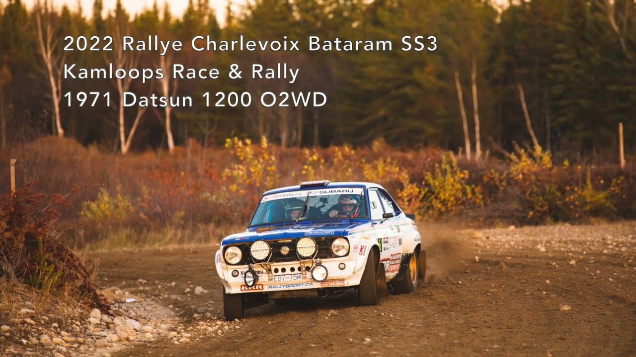 Rallye Charlevoix 2022 KRR Datsun 1200 Wood/Daly Bataram SS3