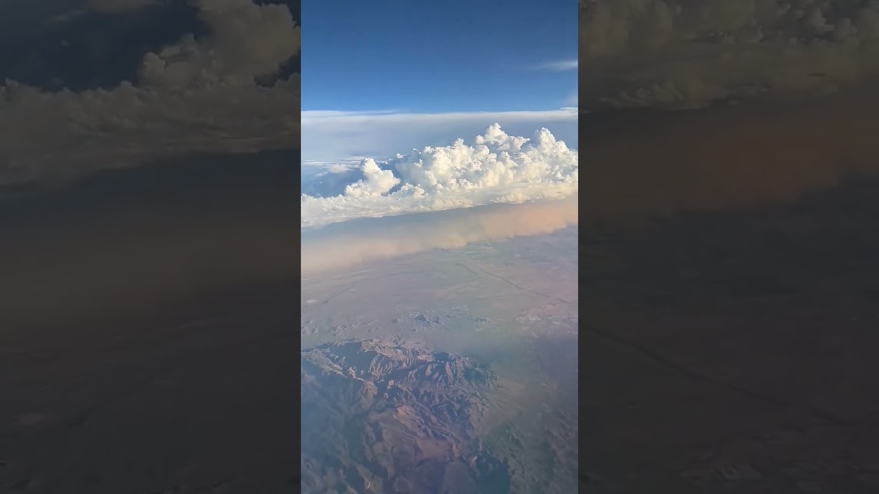 Mesmerizing aerial encounter: epic dust storm sweeps towards Phoenix, Arizona