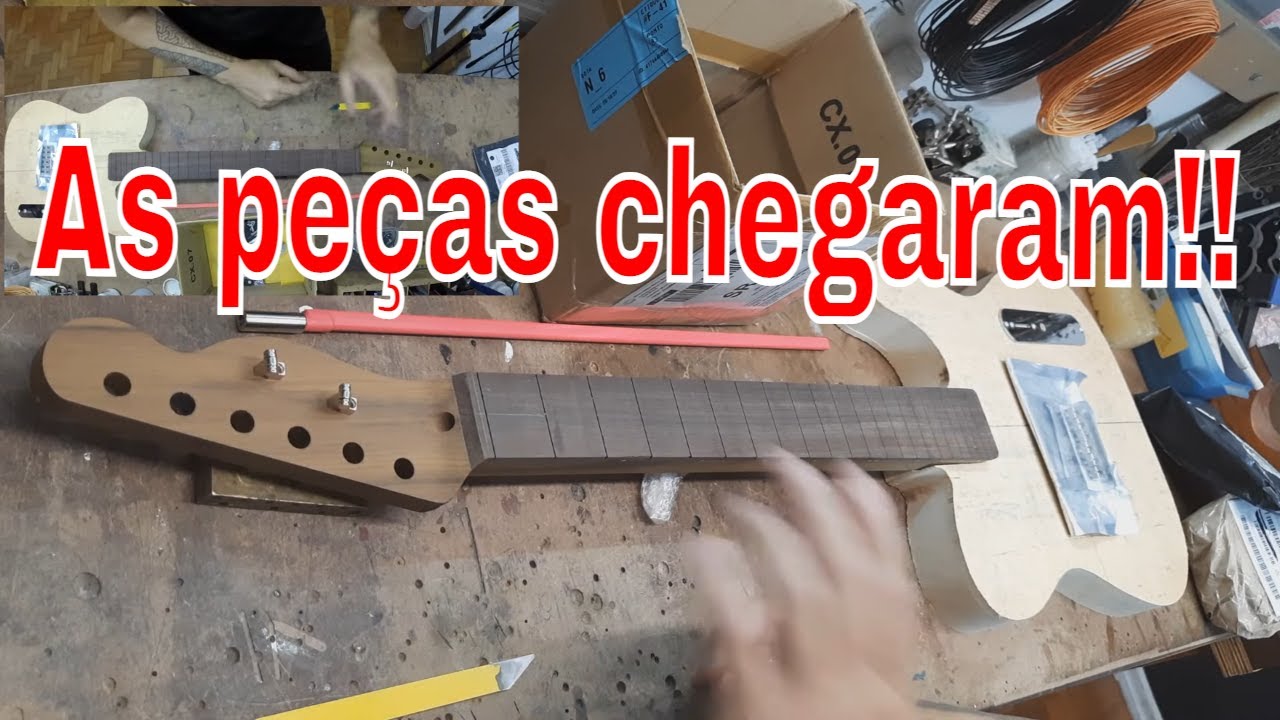 CONSTRU&Ccedil;&Atilde;O da minha PRIMEIRA GUITARRA (EP 4)