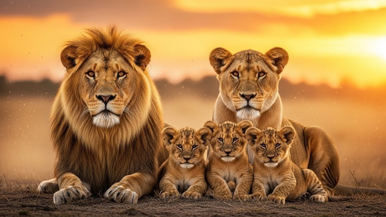 A Day in the Life of a Lion Family | Heartwarming Savannah Story 🦁