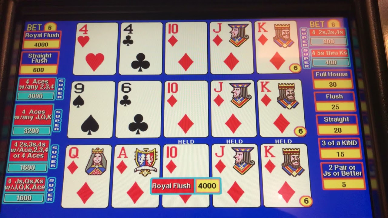 Super Triple Play .50 Video Poker