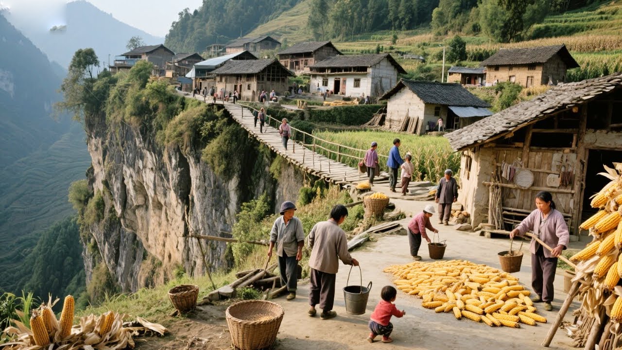徒步两小时探秘古村，三位单身哥留居古村种地生活，远离喧嚣不问世事，真是世外桃源！【乡村阿泰】