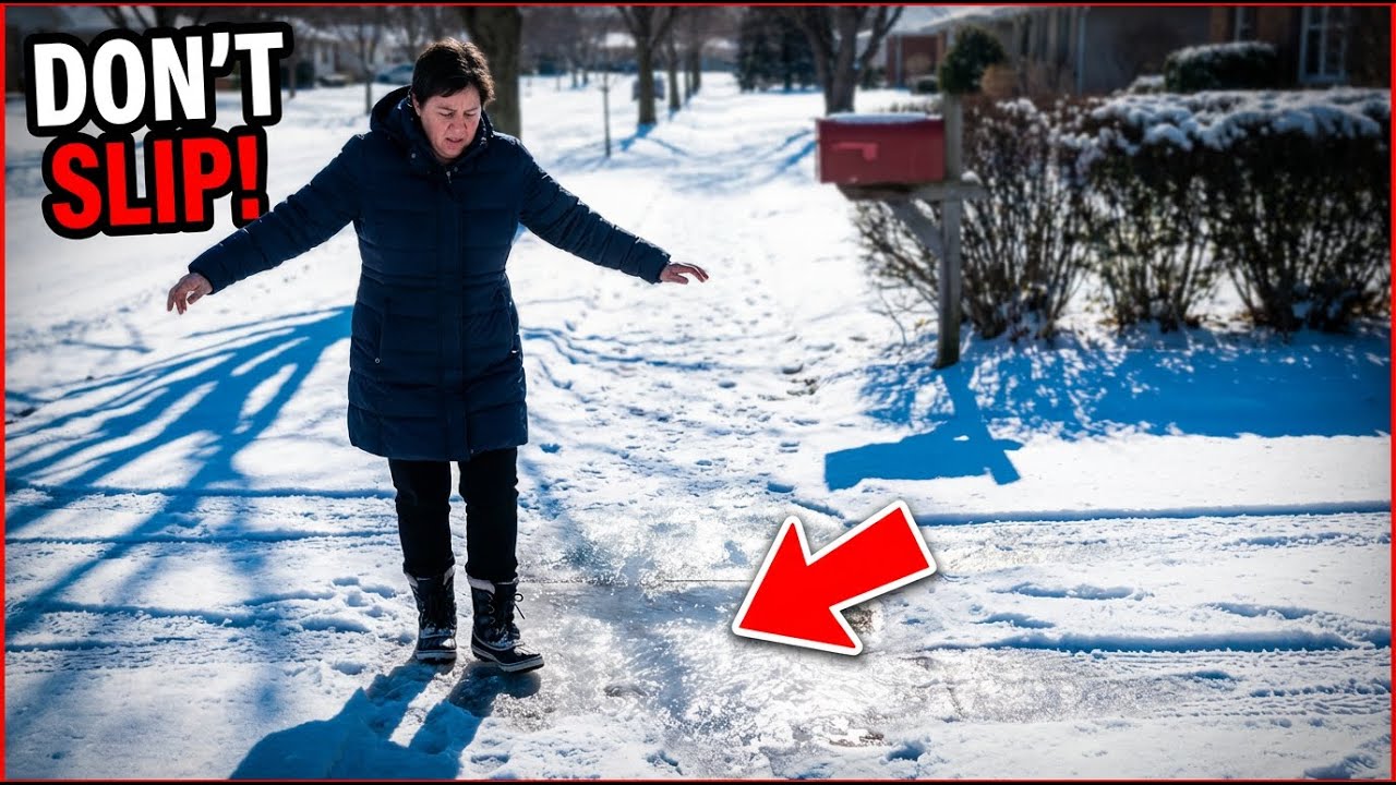 Watching Out for BLACK ICE on My Way to the Mailbox