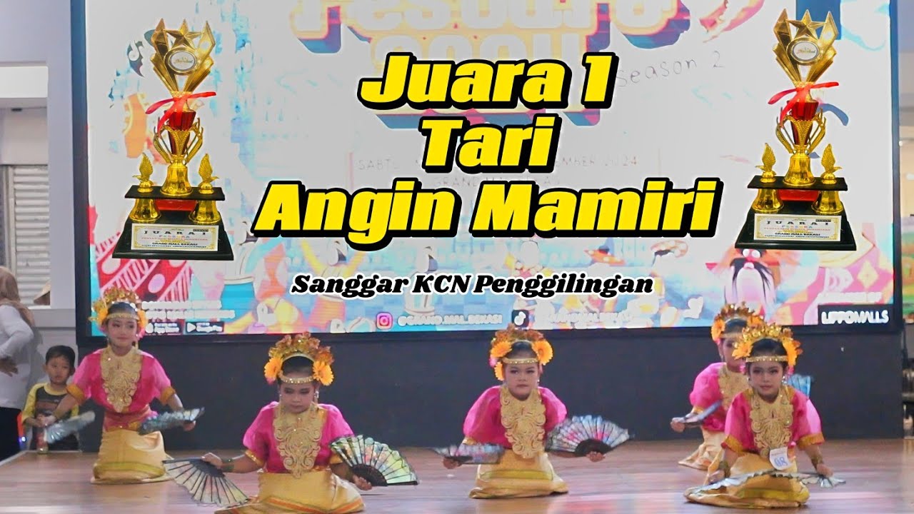 juara 1 Tari angin mamiri PESBURA  2024  di grand mall bekasi