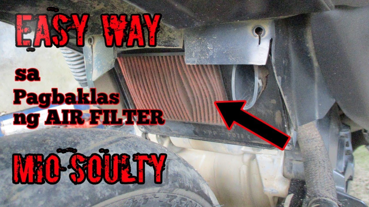 Madaling paraan na pagbaklas ng air filter ng mio soulty