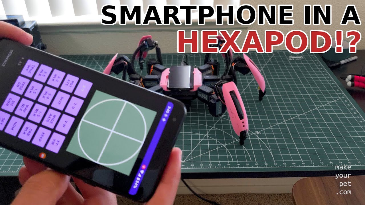 Smart Phone in a Hexapod! Android based Spider Robot