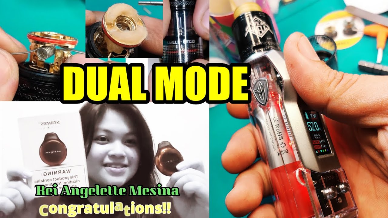 Build Dual mode Uwell Fancier Atty + Rincoe Jelly Box