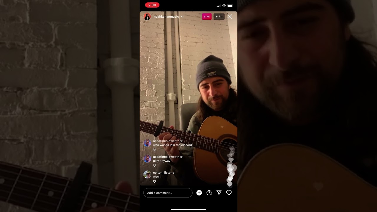 Noah Kahan - IG Live - I Belong To You - May 4, 2022