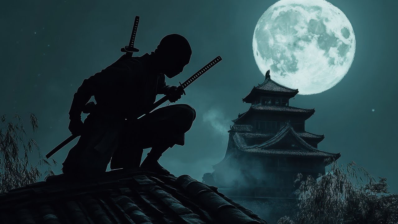 🎧Dreaming Beneath the Ninja's Path 🥷Silent Steps, Soft Melodies | Shakuhachi music