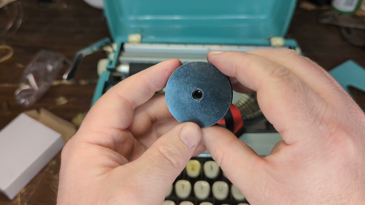 How to rewind a new ribbon on your Smith Corona Corsair, Corsair Deluxe, Cougar, Skyriter, & Zephyr