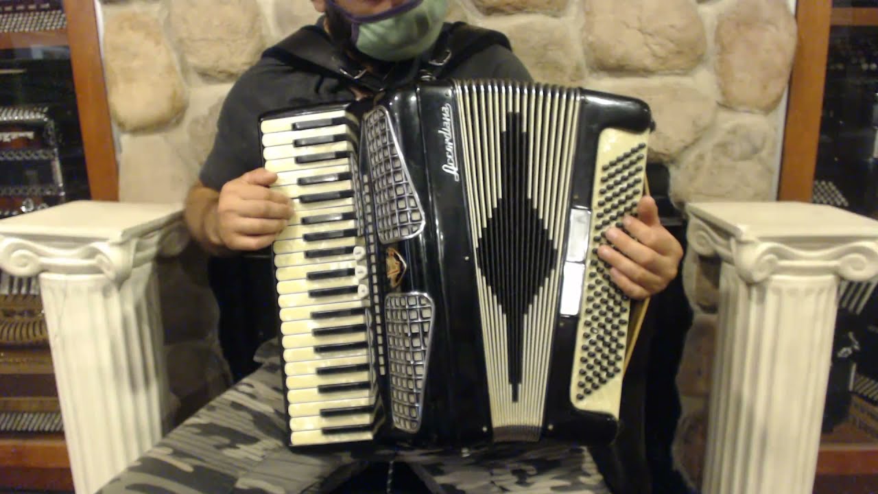 4864 - Black Excelsior Accordiana 306 Piano Accordion LM 41 120 $999