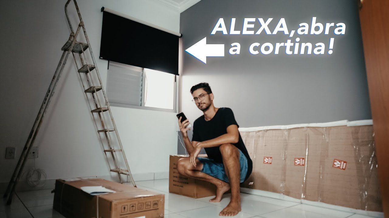 AUTOMATIZANDO AS CORTINAS DO MEU APARTAMENTO com alexa!