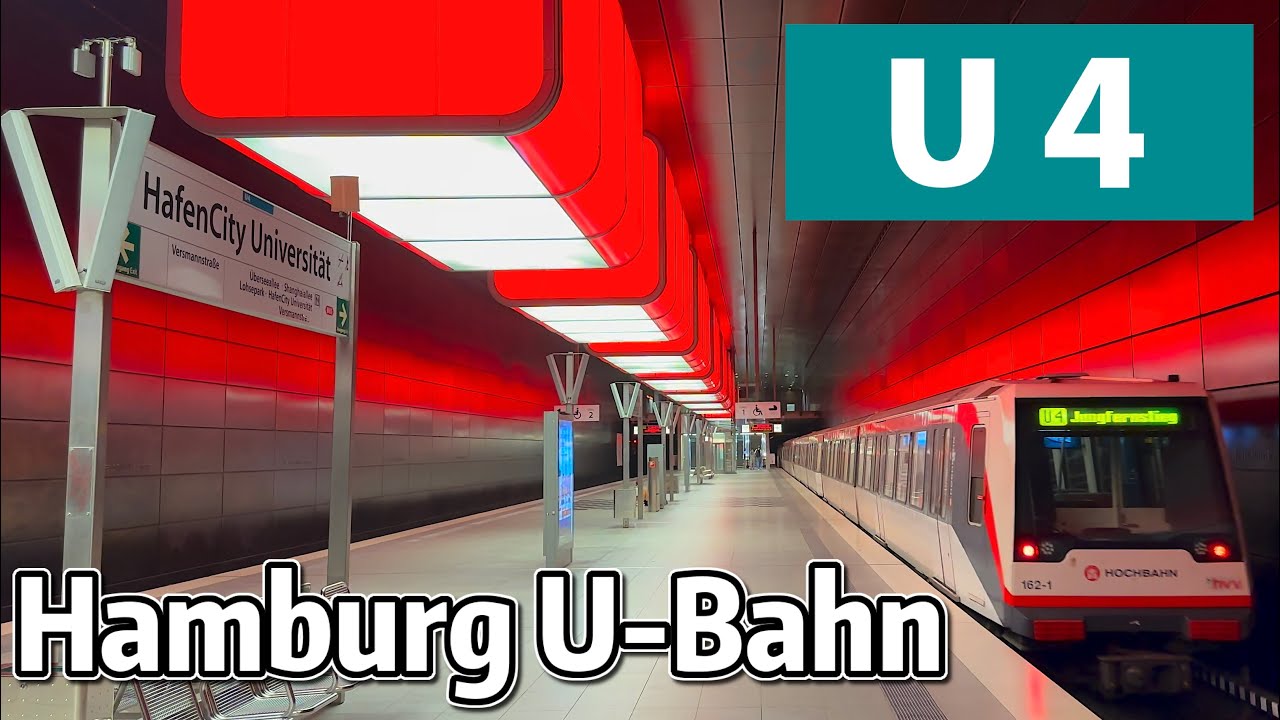 ⁴ᴷ⁶⁰ Exploring Hamburg U-Bahn Line U4