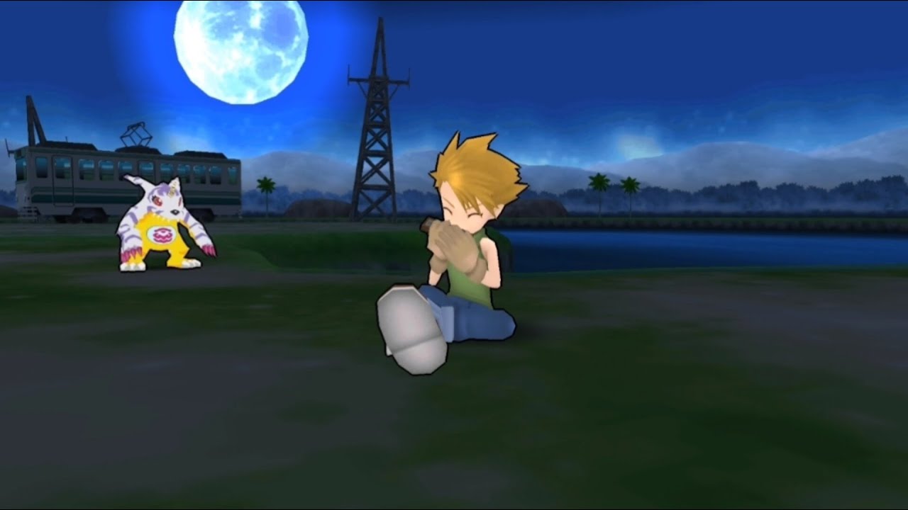 Digimon Adventure Game (Part 2) The Blue Wolf! Garurumon!