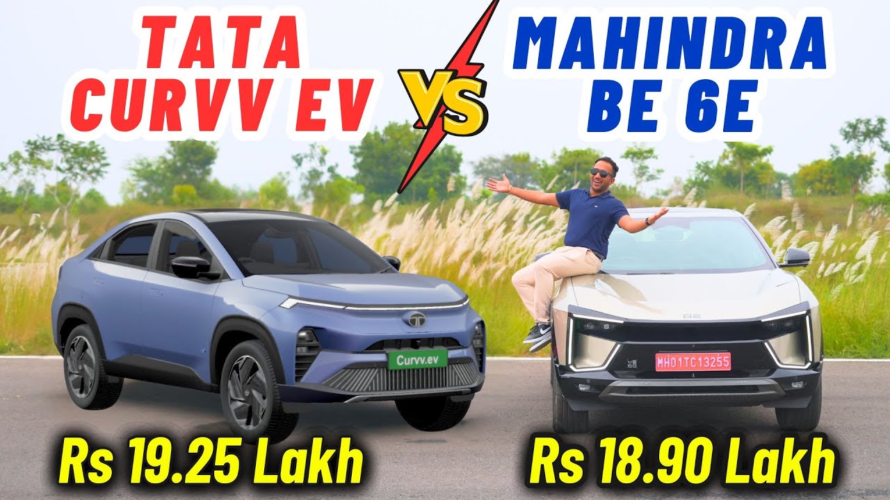 Mahindra BE 6e VS Tata Curvv EV - Base VS Base | Best Electric Car India ? Mahindra VS Tata 🔥