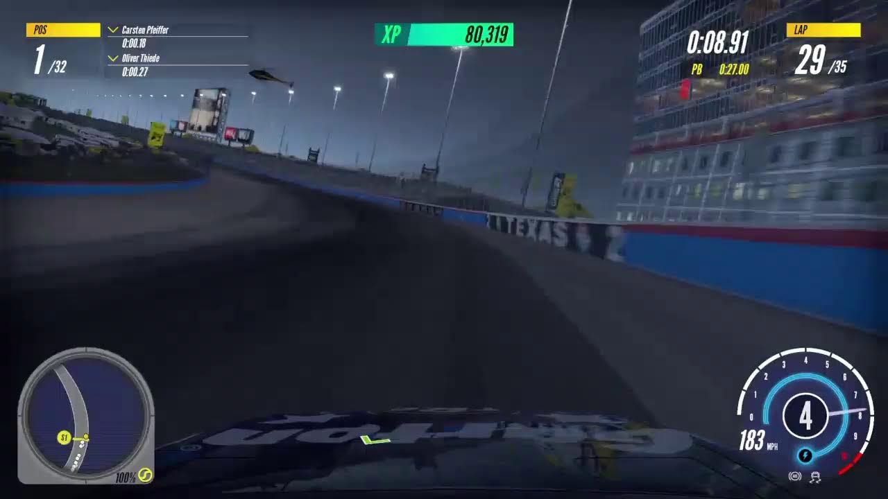Project cars 3 race at Texas motor speedway gameplay