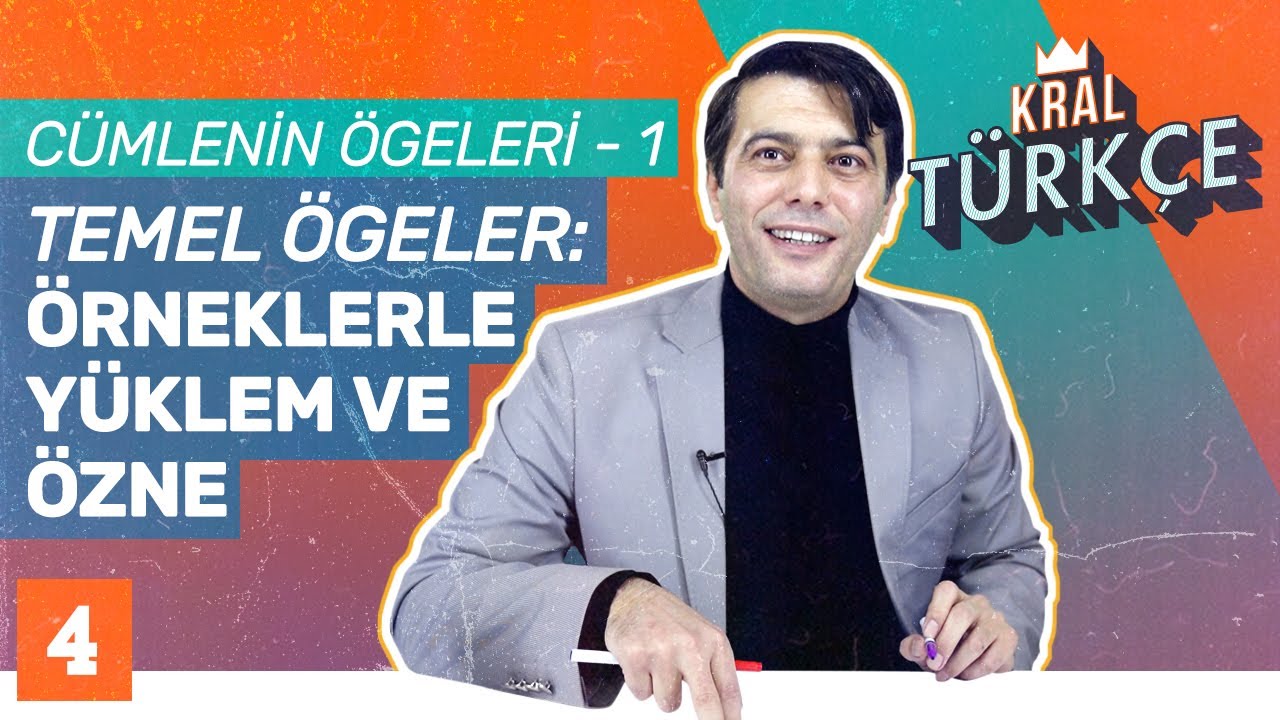 8. Sınıf Türkçe Cümlenin Ögeleri - Temel Ögeler: Özne ve Yüklem Konu Anlatımı | Mustafa Kara | #4