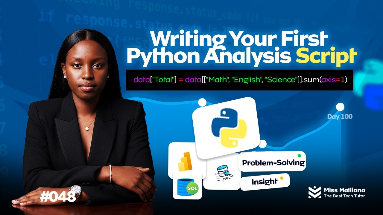 48/100 Days of Data: Writing Your First Python Script for Data Analysis