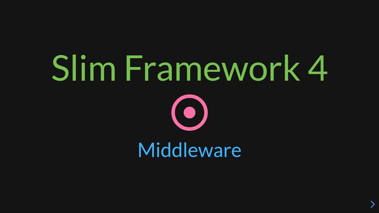 Slim 4 - Middleware