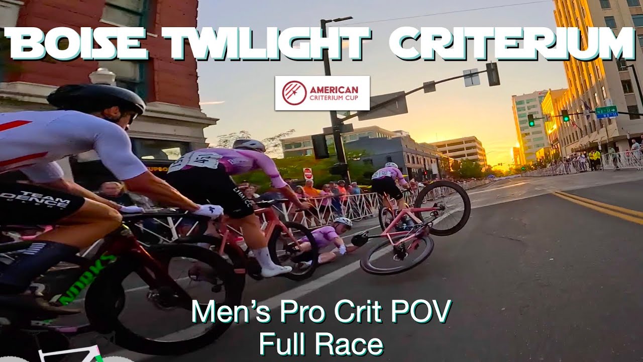 Boise Twilight Criterium // Pro Men // Full Race POV Video