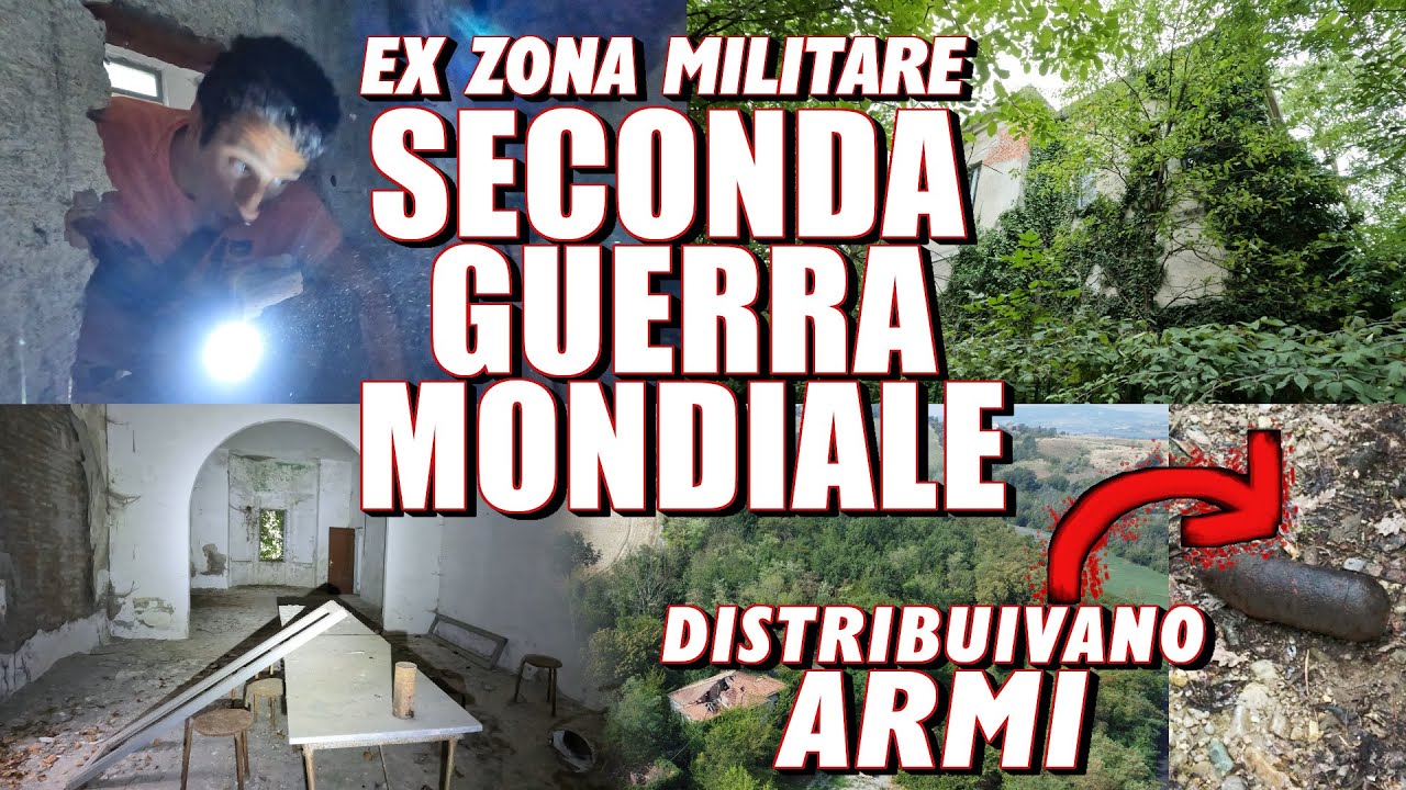 UNA ZONA MILITARE ABBANDONATA DOVE TRASPORTAVANO ARMI PER LA SECONDA GUERRA MONDIALE! #urbexitalia