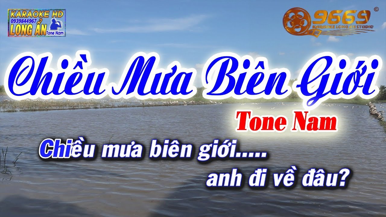 Karaoke Chiều Mưa Biên Giới Tone Nam | sáng tác Nguyễn Văn Đông | Karaoke Long Ẩn 9669 Korg Pa700