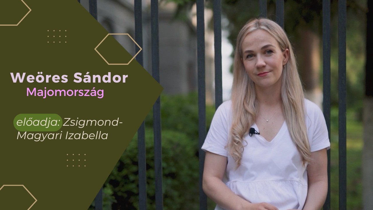Weöres Sándor: Majomország – előadja: Zsigmond-Magyari Izabella