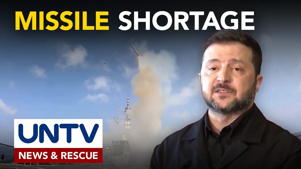 Ukraine, posibleng kulangin ng missile dahil sa nagpapatuloy na Israel-US-Iran war