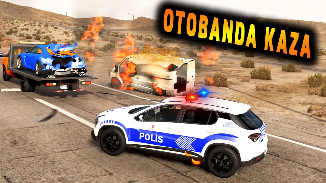 OTOBANDA GAZLAMA KAZALARI // FORD TRANSİT // BeamNG.drive