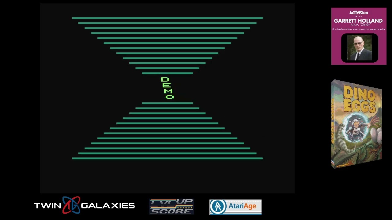 Atari 2600 EMU - Dino Eggs - Demo Challenge - Game XBX - 131