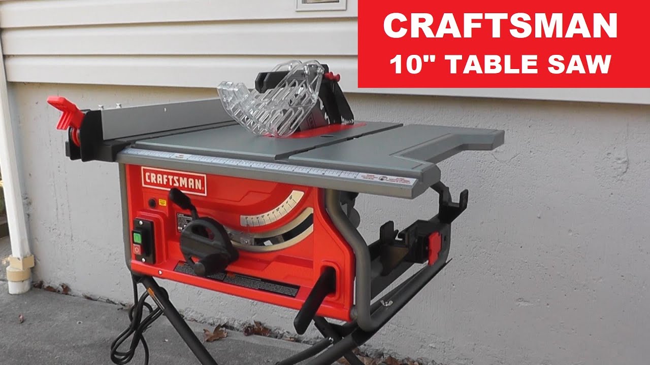 Сборка и тестовый запуск настольной пилы Craftsman
