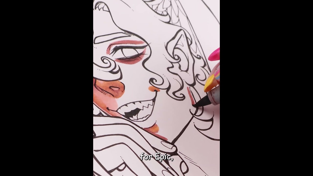 Drawing Hermes from Epic The Musical