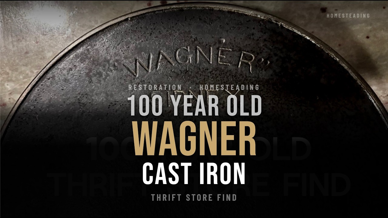 100 Year Old Thrift Store Find - Cast Iron Pan Cleanup