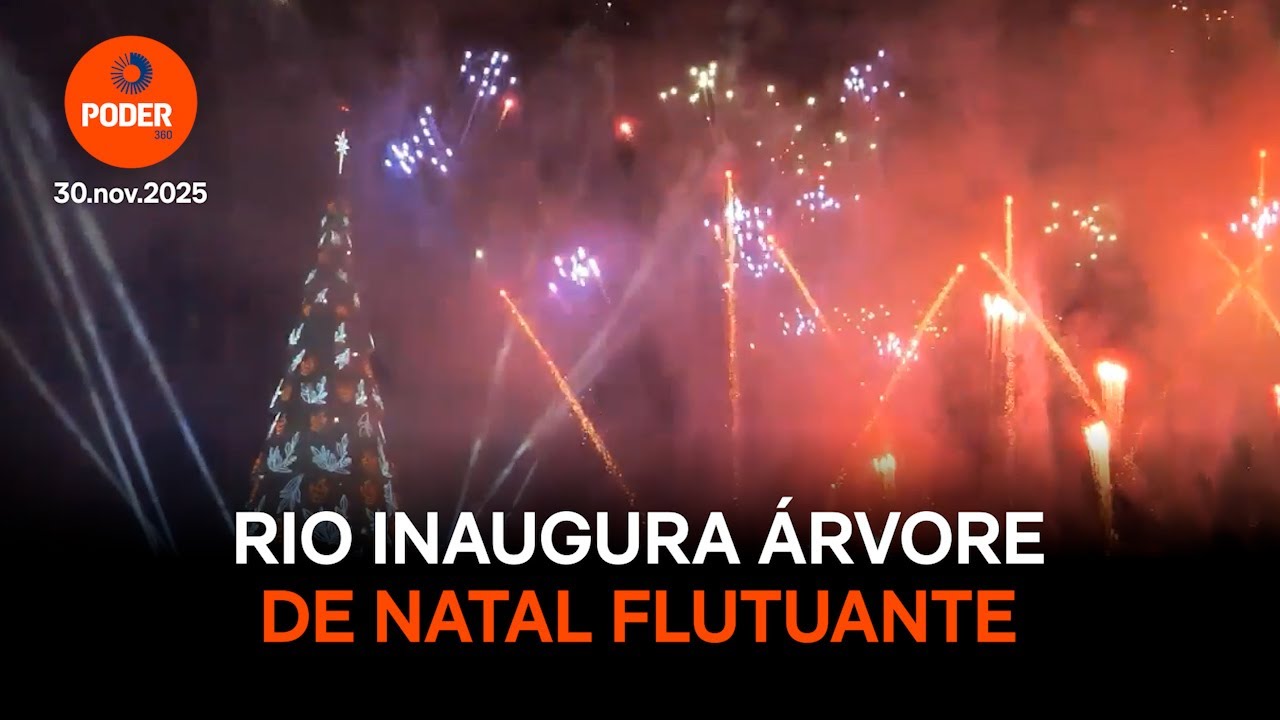 Rio inaugura árvore de Natal flutuante