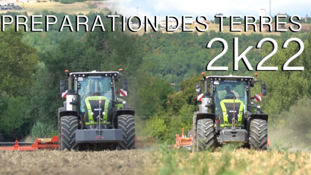 Dechaumage et preparation des terres avec 2 Claas Axion 900 !!! | 930 & 950 | Performer & Vigolo