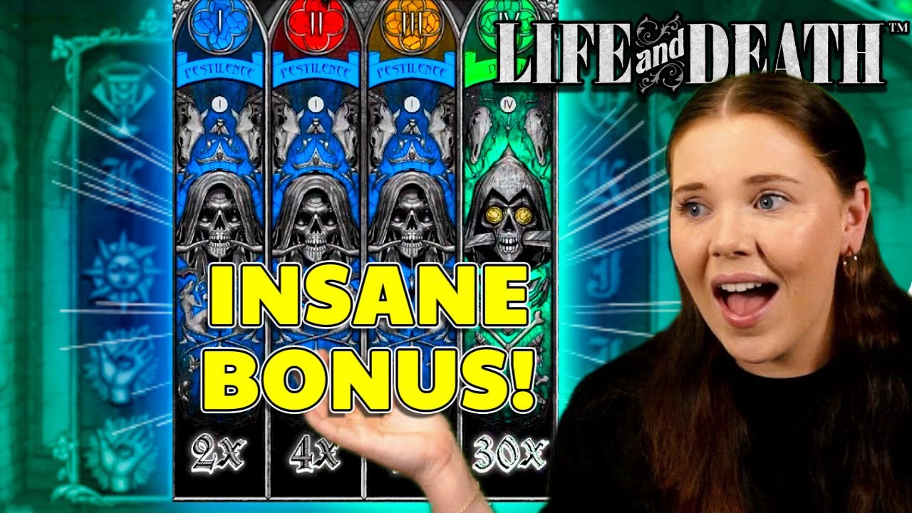 💀 CRAZY BONUS ON LIFE AND DEATH SLOT (4700X)