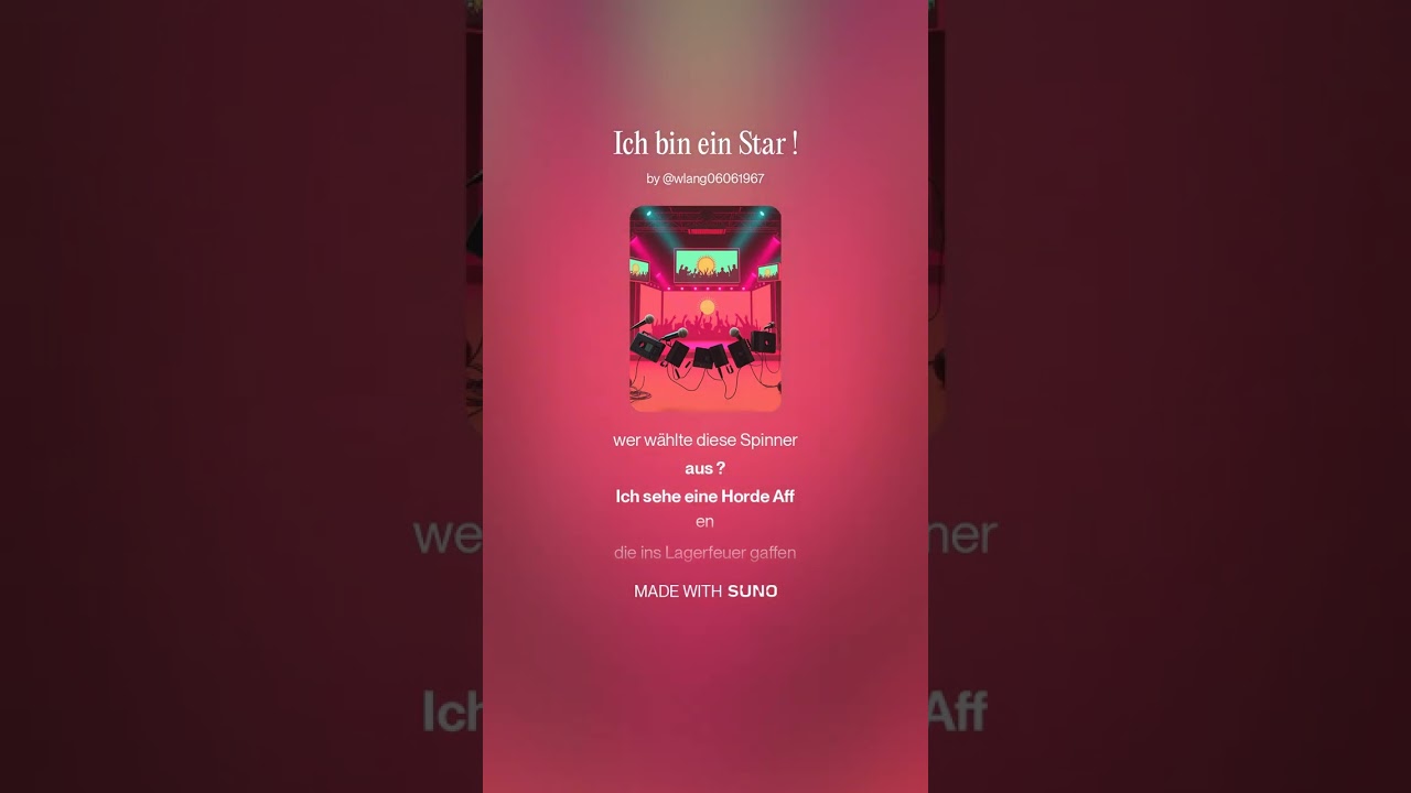 Ich bin ein Star ! Wer gibt ein aus - techno - version -😎🥹☠️🕷️🍴🦂💀😜   #lied #musik #dschungelcamp