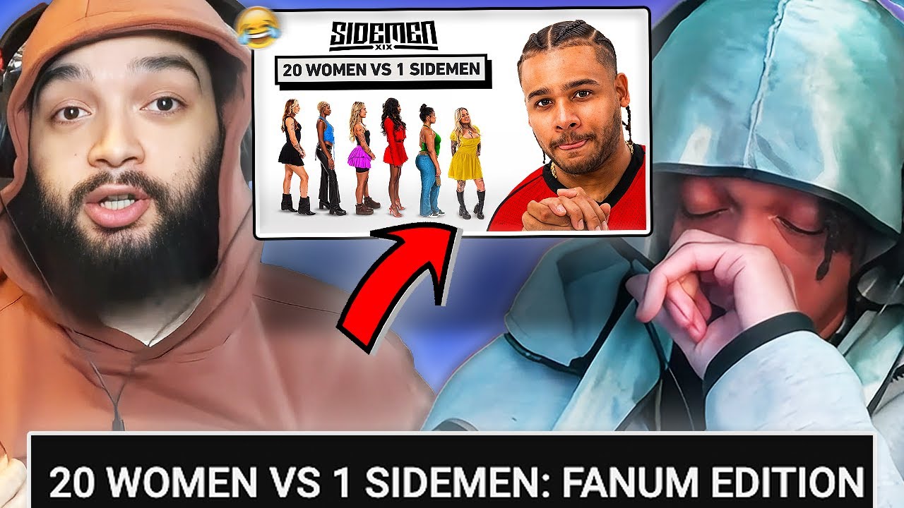 HE WASN'T FAZED AT ALL 😭 | REACTING TO 20 WOMEN VS 1 SIDEMEN: FANUM EDITION